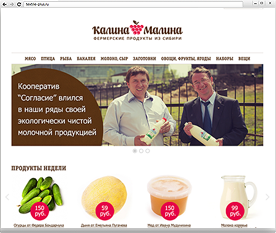 Создание адаптивного сайта для фермерского кооператива <nobr>«Калина-Малина»</nobr>