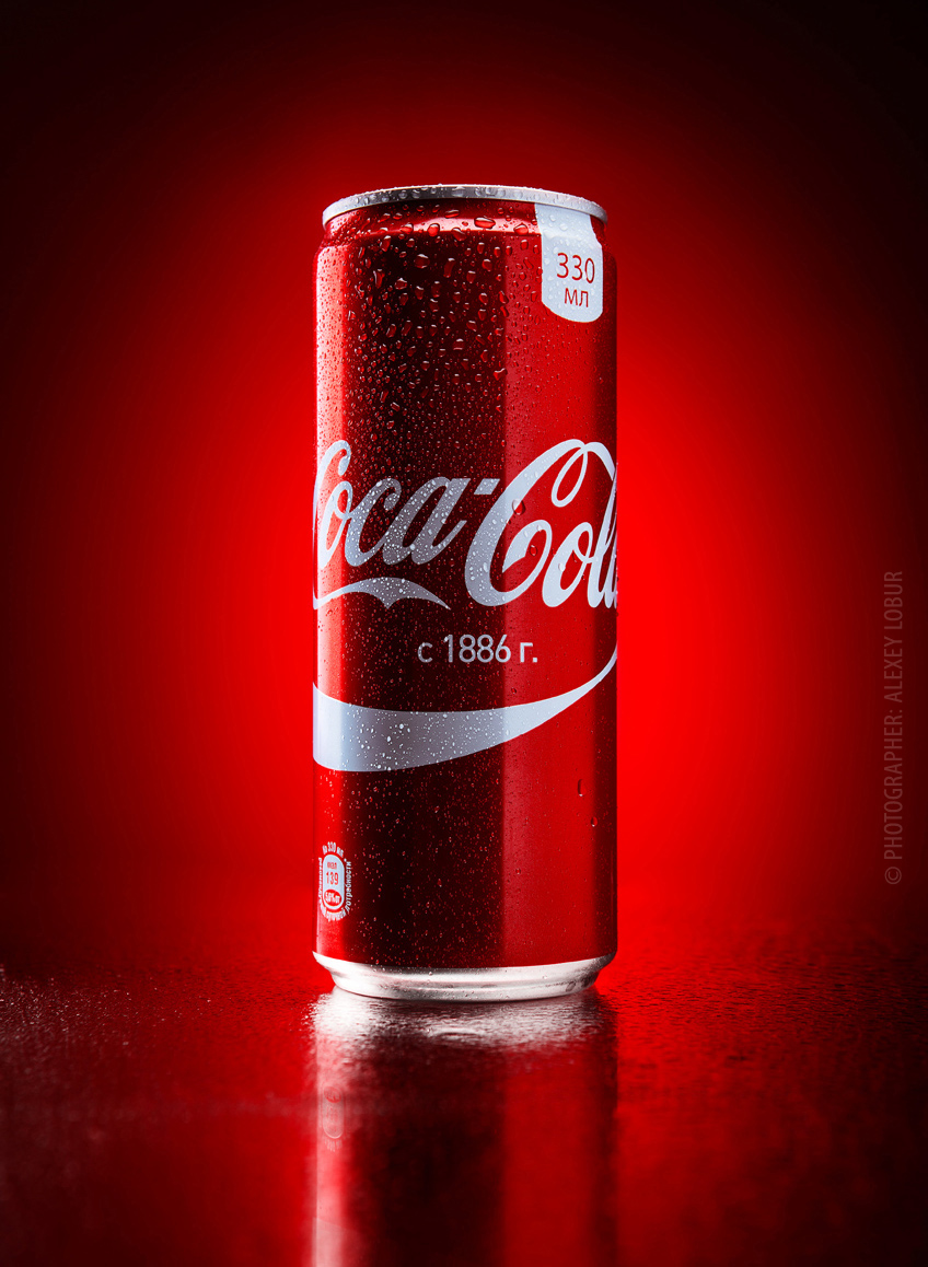 Рекламная фотосъемка и <mark>ретушь</mark> напитка «CocaCola»